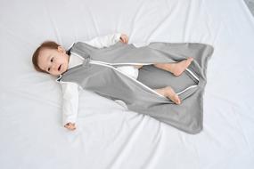 img 3 attached to TWINOR'S Breathable Sleeveless Baby Sleeping Bag - Reducing Suffocation Risk With A Super Soft Sack And 2-Way Zipper - Unisex Tog 0.5