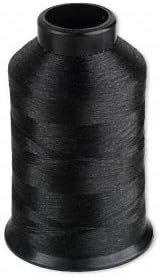 img 1 attached to Nymo Nylon Seed Bead Thread Size B Black 0.008 inch - High-quality, 3-ounce spool with 2505 yards