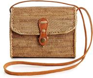 handmade rattan crossbody bags for women - stylish women's handbags & wallets logo