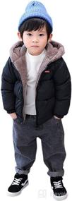 img 2 attached to 🧥 Warm and Stylish ARTMINE Baby Toddler Winter Down Coats with Hoods, Sizes 12M - 5Y