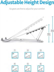 img 3 attached to Improve Your Laptop Experience With Our Adjustable, Lightweight And Ergonomic Laptop Stand.