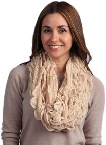 img 2 attached to 🧣 StylesILove Oversized Ruffle Knitted Infinity Scarves & Wraps for Women: Perfect Accessory!