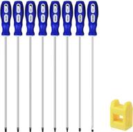 🔧 iebuobo 8-piece 12-inch extra long torx and slotted phillips screwdriver set with long star screwdrivers - t10-t30, ph2, cross-head & flat blade logo