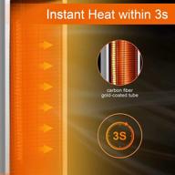 efficient indoor space heating with infrared radiant heater and remote control for large rooms and patios logo
