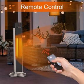 img 2 attached to Efficient Indoor Space Heating With Infrared Radiant Heater And Remote Control For Large Rooms And Patios