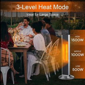 img 3 attached to Efficient Indoor Space Heating With Infrared Radiant Heater And Remote Control For Large Rooms And Patios