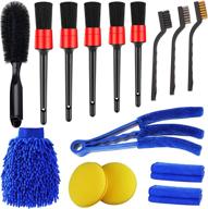 🚘 jaronx 15 pcs car detailing brush set: ultimate exterior and interior car detail kit for wheels, leather, and more! logo