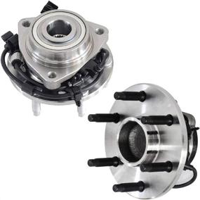 img 4 attached to 🔧 IRONTEK Front Wheel Bearing and Hub Assembly 513188: Compatible for Ascender, Bravada, Envoy, Rainier, Trailblazer 6 Lug W/ABS Wheel Hub Bearing Assembly (2 PCS)