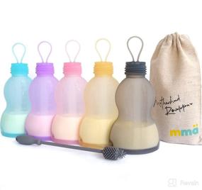 img 4 attached to 🍼 MMÄ Silicone Breastmilk Storage Bags: Reusable, Leakproof & Eco-Friendly, BPA-Free Breastmilk Bags with Brush