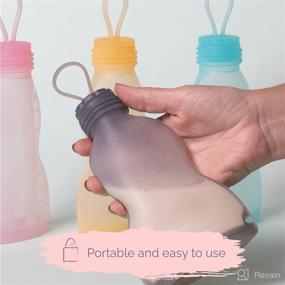 img 2 attached to 🍼 MMÄ Silicone Breastmilk Storage Bags: Reusable, Leakproof & Eco-Friendly, BPA-Free Breastmilk Bags with Brush