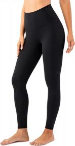 img 4 attached to Experience Maximum Comfort With Lavento'S No Front Seam Yoga Leggings For Women - Buttery Soft Active Wear For All-Day Comfort