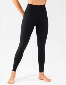 img 1 attached to Experience Maximum Comfort With Lavento'S No Front Seam Yoga Leggings For Women - Buttery Soft Active Wear For All-Day Comfort