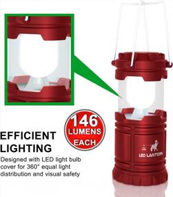 img 1 attached to MalloMe Battery LED Lanterns - Portable Camping And Emergency Lights - Perfect For Power Outages, Indoor And Outdoor Use