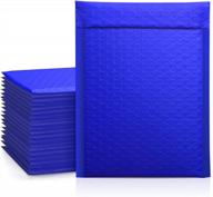 50 pack of #0 royal blue metronic bubble mailers - strong adhesion padded self-seal packaging bags with cushioning bubble envelopes, waterproof and ideal for shipping jewelry, dvds, makeup, and more logo