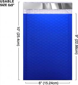 img 3 attached to 50 Pack Of #0 Royal Blue Metronic Bubble Mailers - Strong Adhesion Padded Self-Seal Packaging Bags With Cushioning Bubble Envelopes, Waterproof And Ideal For Shipping Jewelry, DVDs, Makeup, And More