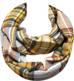 img 2 attached to Bowbear Soft Touch Winter Warm Tartan Infinity Scarf - Women'S Wrap Shawl