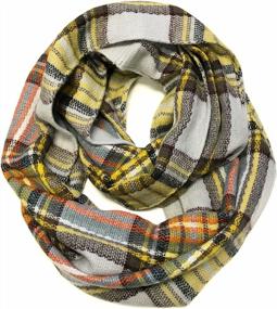 img 4 attached to Bowbear Soft Touch Winter Warm Tartan Infinity Scarf - Women'S Wrap Shawl