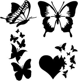 img 4 attached to Butterfly Decal Pack Butterfly Detailed