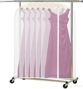 img 1 attached to 6 Pack - SimpleHouseware 60-Inch Clear Garment Bags with Zipper for Suits, Dresses, Costumes, Uniforms