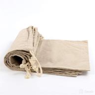 🍞 set of 5 large homemade bread bags - linen storage bags - reusable food storage - ideal for housewarming, wedding, and gift storage - 11.8" x 15.7 логотип