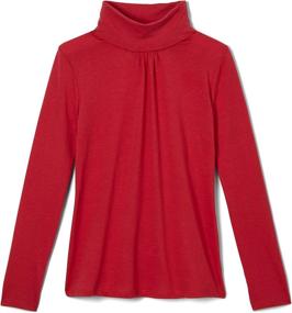 img 2 attached to 👚 Fuchsia French Toast Toddler Turtleneck Girls' Clothing at Tops, Tees & Blouses