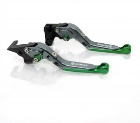 img 4 attached to BAIONE Foldable Extendable Clutch Brake Levers Replacement For Kawasaki Ninja 400 250R 300R Z300 Z250SL Motorcycle CNC Adjustable Short Levers
