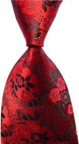 img 1 attached to Men'S Silk Tie Cravat Jacquard Floral Pattern Wedding Necktie For Special Occasions