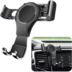 img 4 attached to 📱 Enhanced LUNQIN Car Phone Holder 2018-2020 Volkswagen Atlas | Auto Accessories Navigation Bracket | Stylish Interior Decoration | Mobile Cell Phone Mount