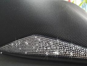 img 1 attached to 5-Piece Set: Bling Diamond Car Floor Mats for Women and Girls - Anti-Slip Crystal Breathable Mesh Carpets, Universally Fit Most Cars and Autos