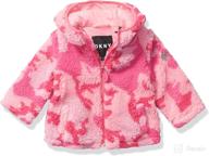 👗 dkny baby girls' fashion outerwear jacket: trendy style for little fashionistas logo