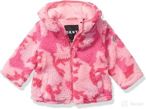 img 2 attached to 👗 DKNY Baby Girls' Fashion Outerwear Jacket: Trendy Style for Little Fashionistas