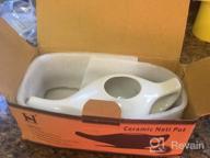 картинка 1 прикреплена к отзыву Premium Handcrafted Ceramic Neti Pot - 225 Ml. White Color Nose Cleaner For Sinus Relief, Dishwasher Safe от David Alvarez