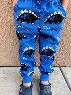 img 1 attached to 🚀 Boys' Clothing EULLA Rainbow Rocket Sweatpants Trousers review by Quinton Martinez