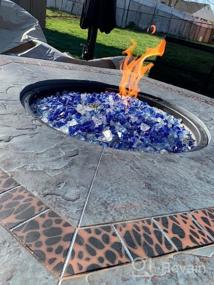 img 8 attached to Onlyfire 10 Pounds Reflective Tempered Fire Glass For Natural Or Propane Fire Pit Fireplace & Landscaping, 1/4-Inch High Luster Copper