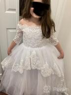 img 1 attached to Carat Elegant Flower Beading Communion Girls' Clothing in Dresses review by Sonny Flores