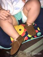 img 1 attached to Adorable And Comfortable Baby Moccasins: Delebao Soft Sole Tassel Crib Shoes review by Michael Mendoza