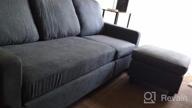 img 1 attached to HONBAY 45" Brown Leather Rectangular Storage Bench Ottoman With Hydraulic Rod review by Kyle Mack
