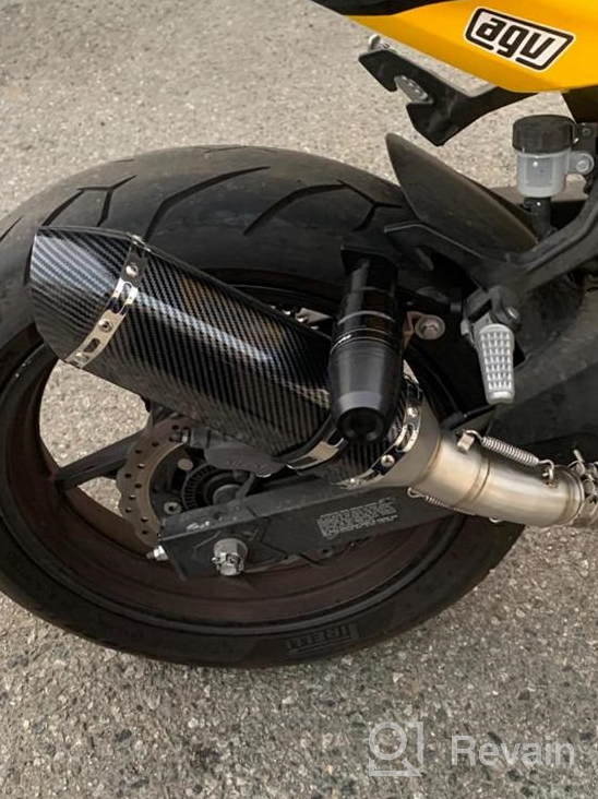 img 1 attached to Kawasaki Ninja 400 Z400 Slip-On Exhaust System Including Muffler For Improved Performance - Compatible With Models From 2018, 2019, And 2020 review by Sedric Hood