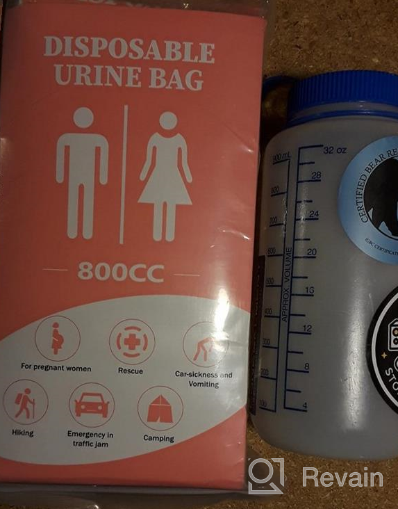 img 1 attached to Portable Disposable Urinal Bag - 12/24 Pack 800ML Emergency Unisex Pee Bag For Camping, Travel, Traffic Jams, Hiking, Pregnant And Patients - DIBBATU Vomit Bag Available review by Juan Mcallen