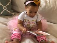 img 1 attached to Adorable 4Pc Baby Girl 1St/2Nd Birthday Outfit - Romper, Tutu Skirt, Headband & Leg Warmers! review by Juan Russell