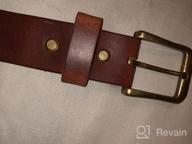 img 1 attached to McTROY: Superior Quality Handcrafted Heavy Leather Belts for Men's Casual Accessories review by Alex Marshall