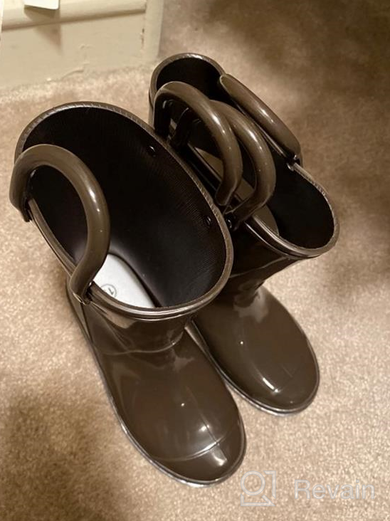 img 1 attached to Kids Waterproof 👦 Boys' Shoes: Rainboot Handles Included review by Mike Stevenson