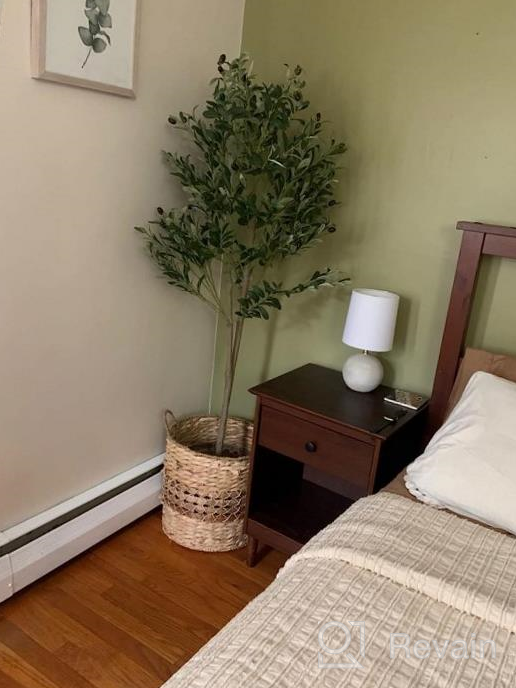 img 1 attached to Add A Touch Of Nature With VIAGDO'S 4.6Ft Artificial Olive Tree - Perfect For Modern Home Decor! review by Jose Ballard