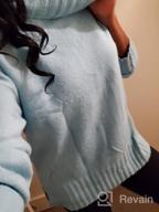img 1 attached to FISACE Women'S Oversized Turtleneck Cable Knit Pullover Sweater Long Sleeve Top review by Kim Kajer