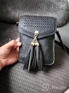 img 1 attached to CLUCI Women'S Small Crossbody Bag With Tassel - Cell Phone And Wallet Purse For Shoulder Strap Convenience review by Josh Elkins