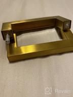 img 1 attached to Enhance Home Decor With Homdiy 6 Pack Brushed Brass Cabinet Pulls - Gold Square Handles For Cabinets And Drawers review by James Jack