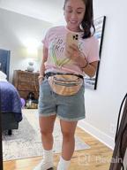 img 1 attached to Get Ready For Summer With Plaid&Plain Women'S High Waisted Rolled Blue Jean Shorts review by David Cash