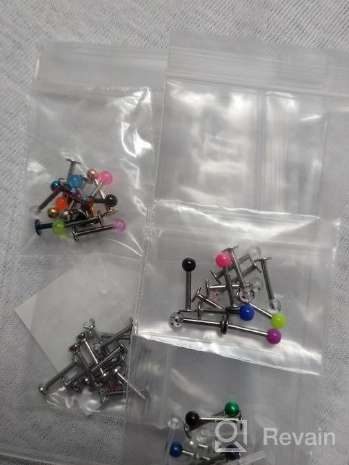 img 1 attached to Ftovosyo 16G Lip Rings Set: Surgical Steel Studs For Cartilage, Conch, Tragus And Monroe Piercings review by Dennis Chase