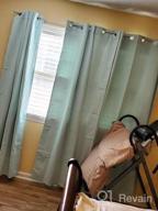 img 1 attached to Enhance Your Sleep Experience With Yakamok Room Darkening Blackout Curtains - Thermal Insulated And Light Blocking For A Perfect Night'S Sleep (52X84 Inches, Grey, One Pair) review by Elizabeth Glover