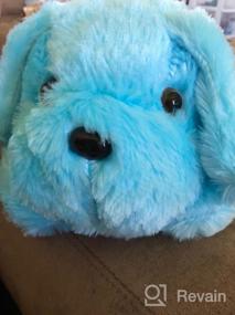 img 7 attached to LED Light Up Dog Plush Toy 18" - Creative Night Light Soft Stuffed Animal For Kids Christmas Birthday Valentines Festivals Gifts (Blue)